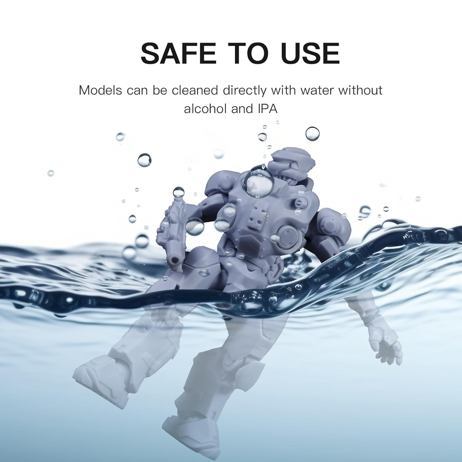 Nova3d Mecha Resin - Resina Grigia 1000ml - immagine 5