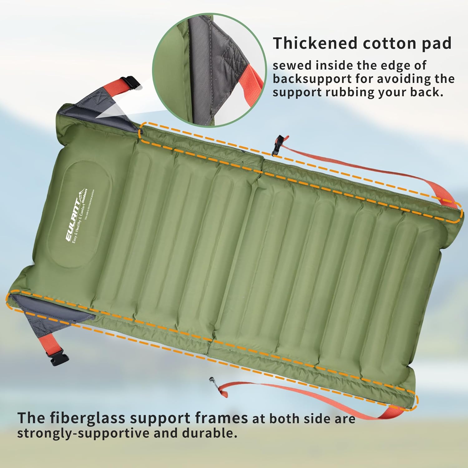 Eulant Cuscino da Stadio Gonfiabile con Schienale - immagine 6