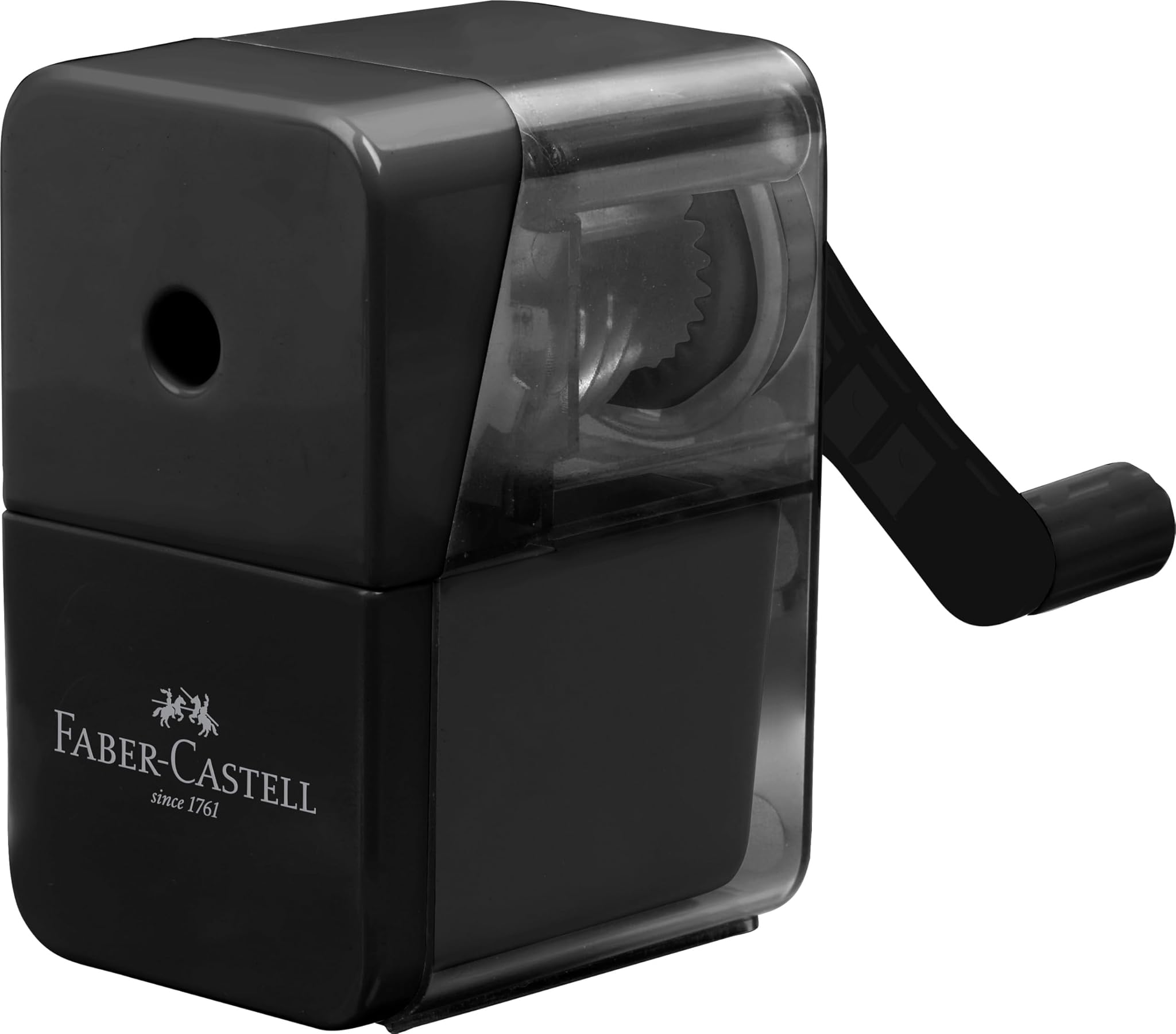 Faber-castell 180984 - Temperamatite con manovella, nero