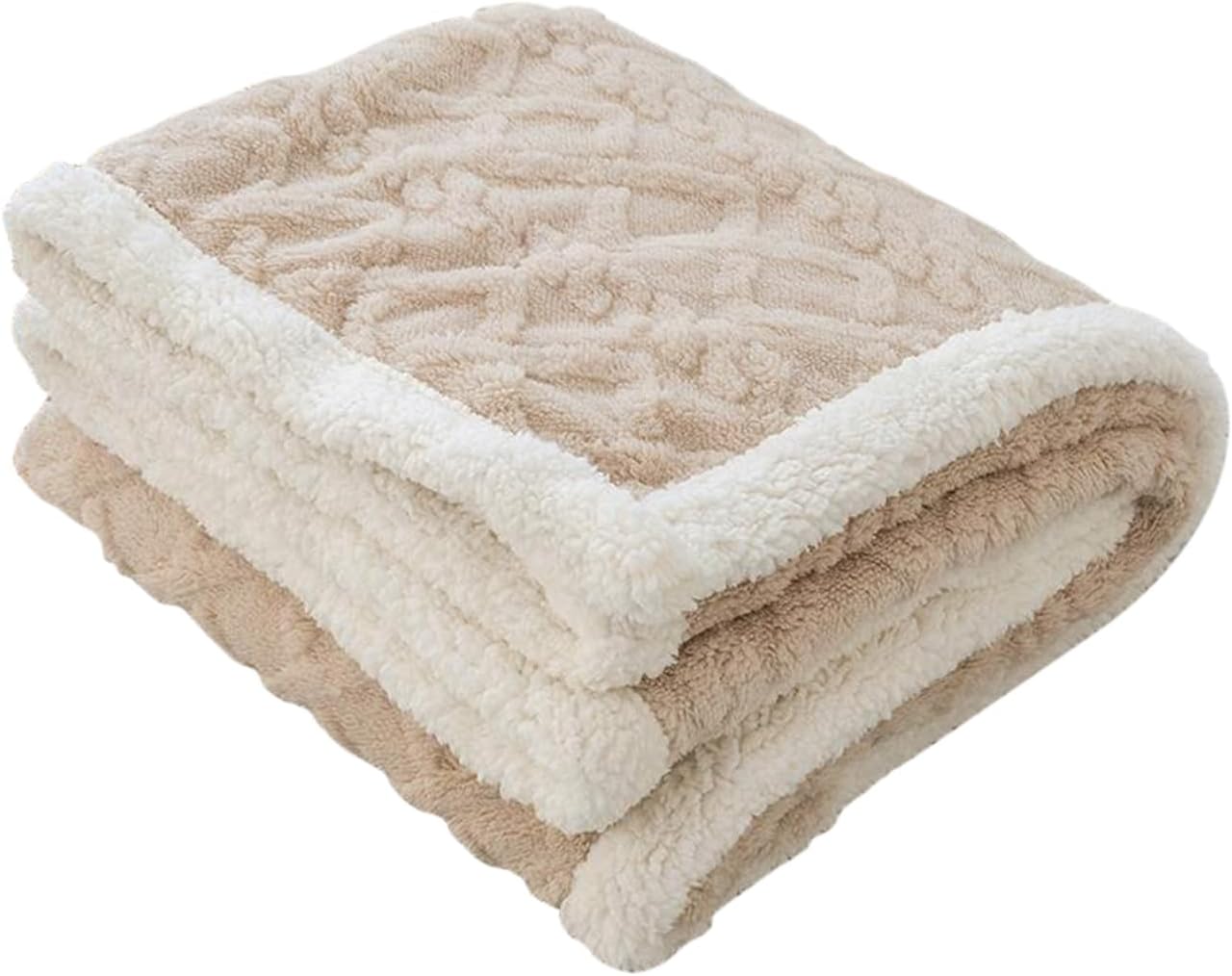 Ergocar Coperta Sherpa in Pile Doppio Strato