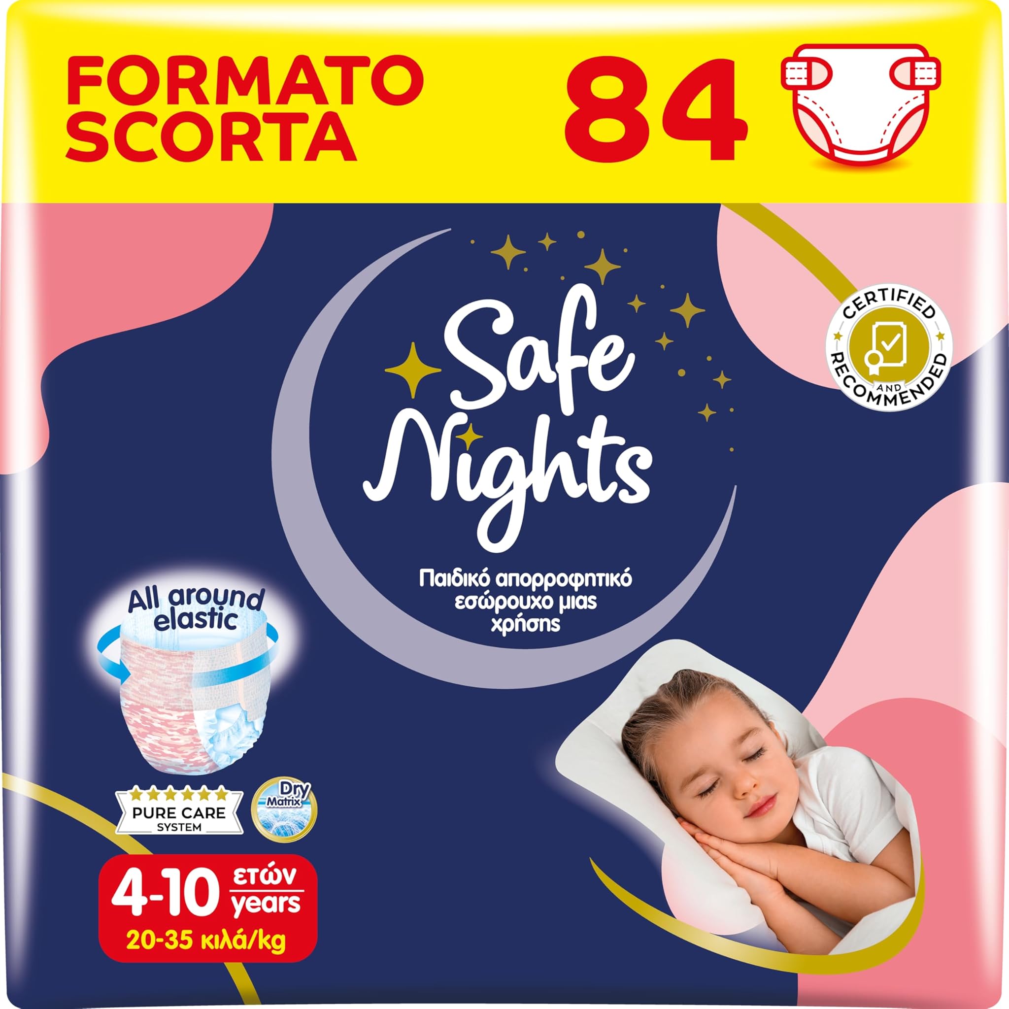 Babylino Safe Nights Girl - Mutandina Assorbente Notte 84 Unità