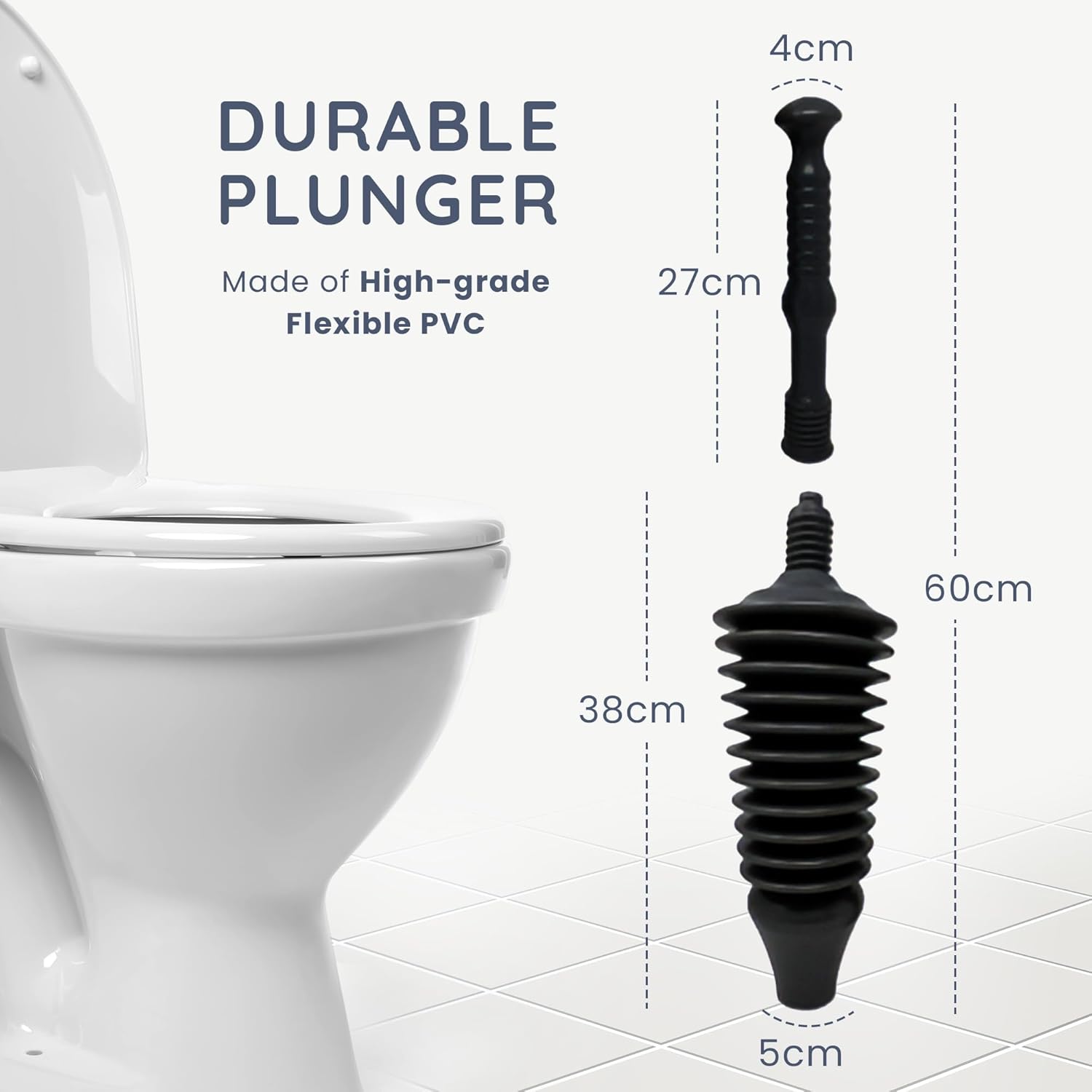 CUQOO Pulitore Flessibile per WC e Lavandini (Piccolo) - immagine 3