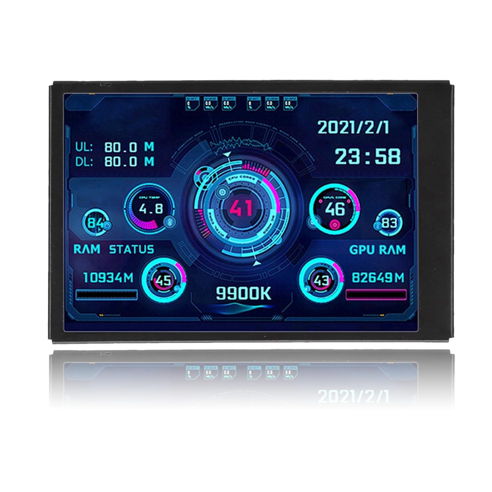 Monitor Temperatura Computer 3,5 Pollici, Nero