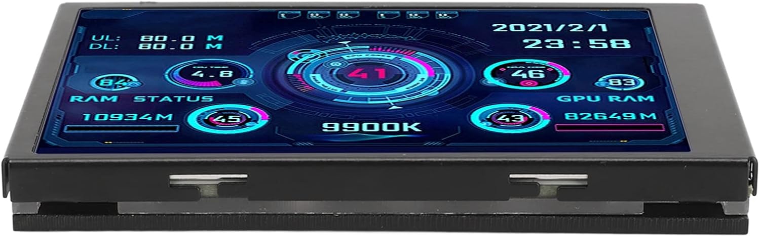 Monitor Temperatura Computer 3,5 Pollici, Nero - immagine 7