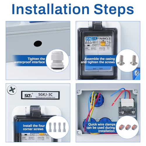 Distributore di Corrente da Costruzione 16A a Parete - immagine 2