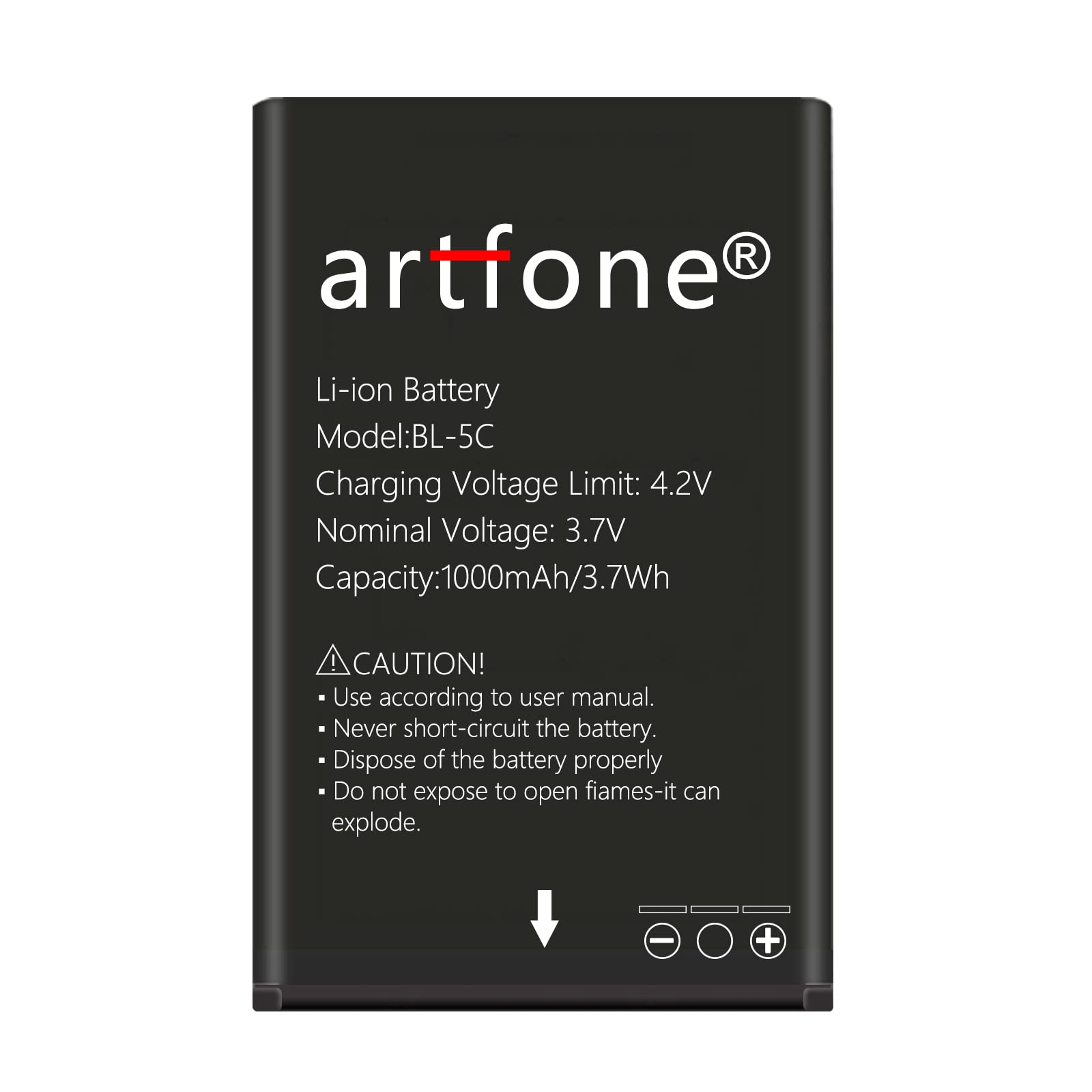 Artfone BL-5C Batteria 1000mAh