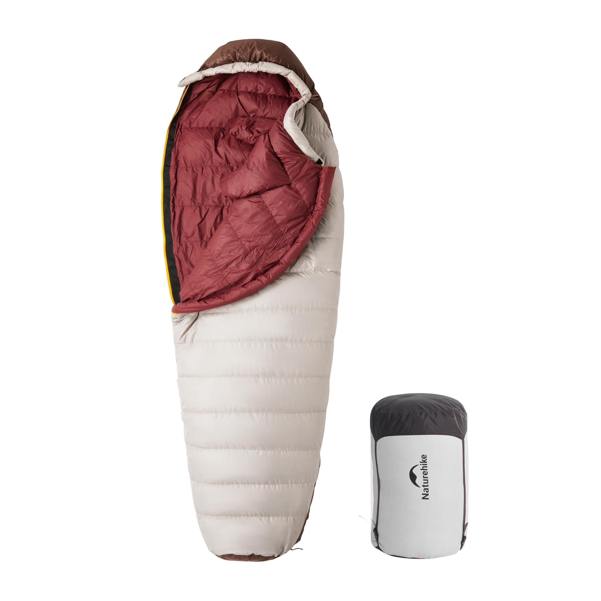 Naturehike Snowbird Sacco a Pelo Mummia in Piuma D'anatra