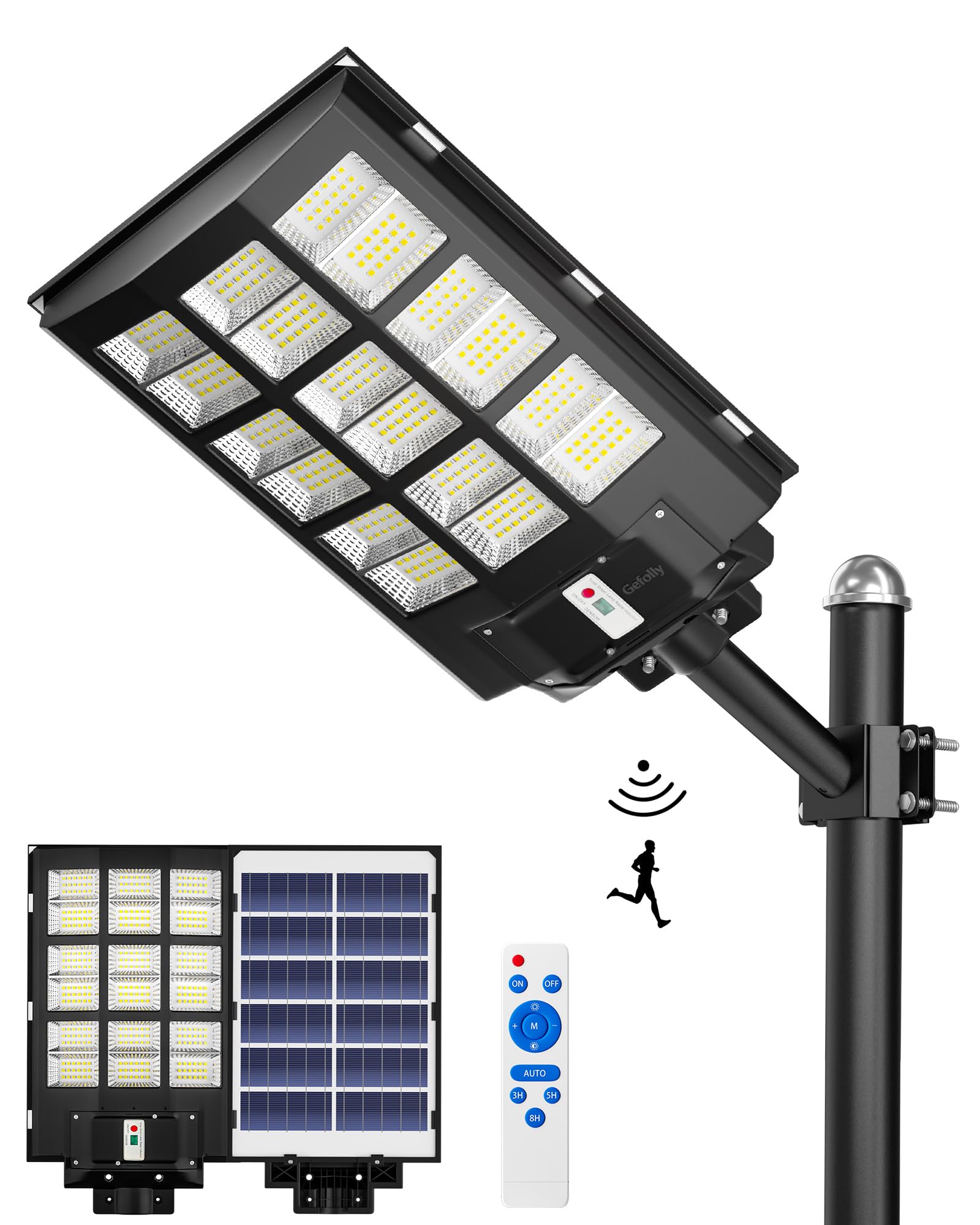 Gefolly SL-3600W - Lampione Solare LED Esterno 360000LM