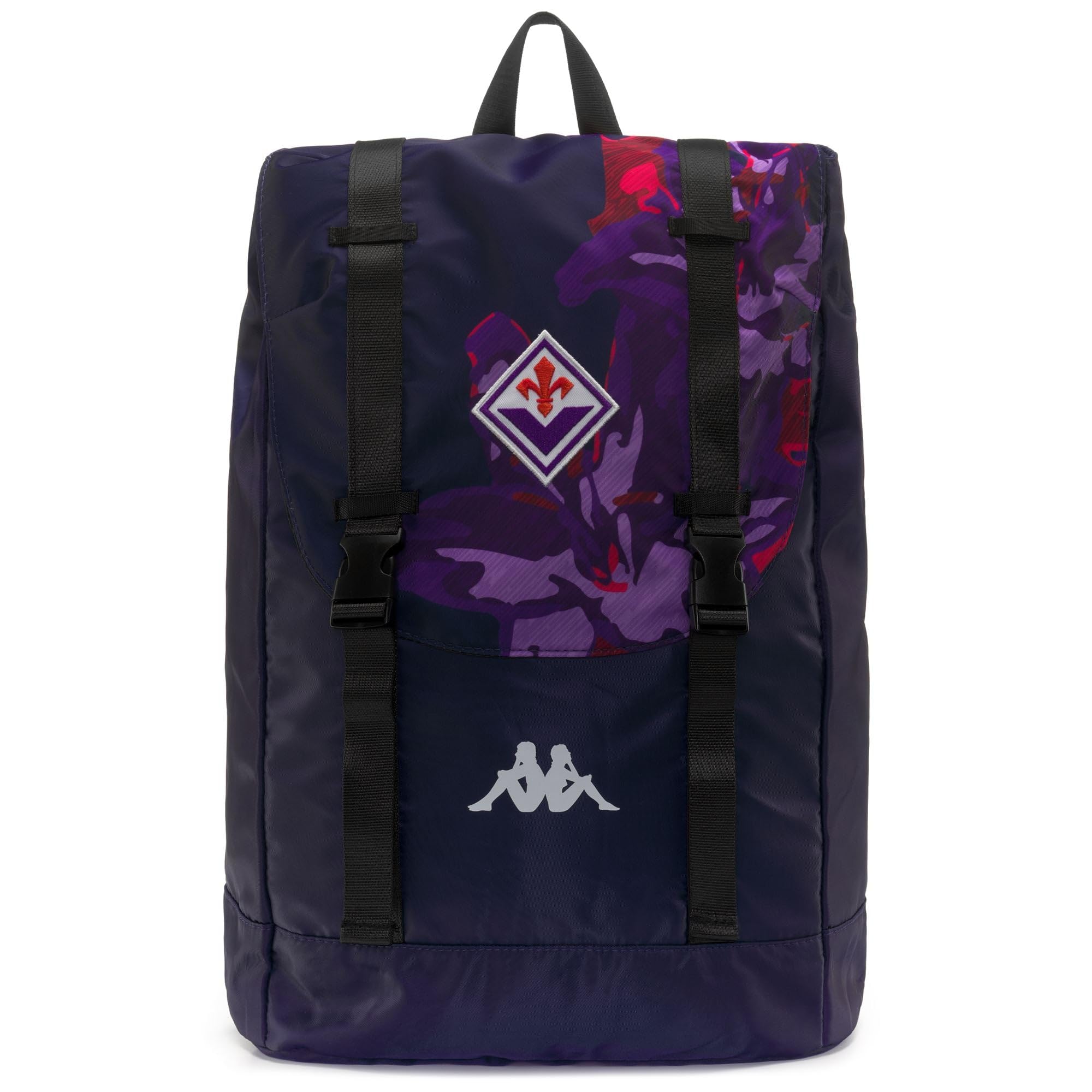 Kappa Arecko Fiorentina, Zaino Unisex-Adulto, Blu/Viola, 25 litros