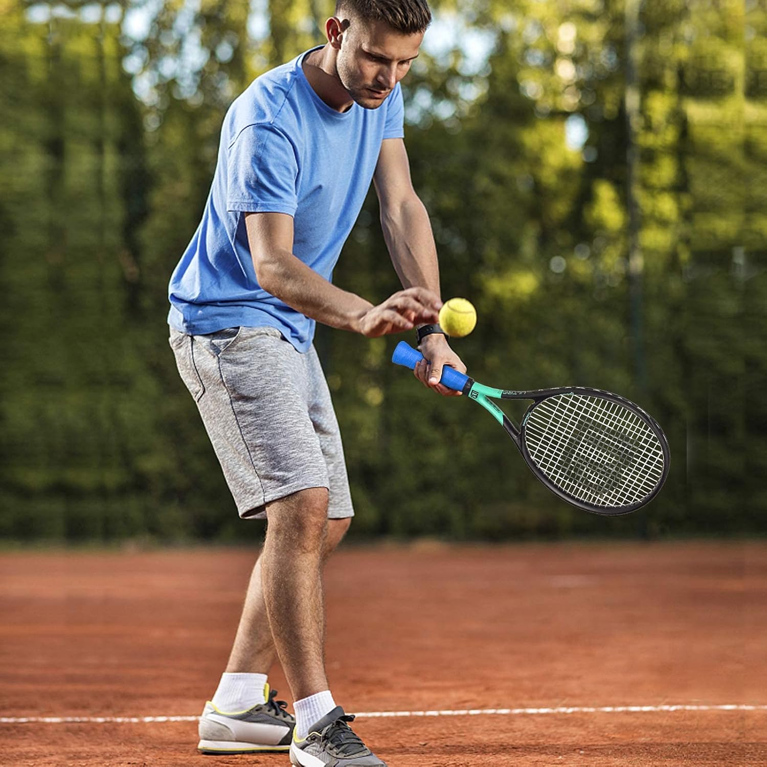 Lunnade Racchetta da Tennis Adulti 27" in Fibra di Carbonio - immagine 7