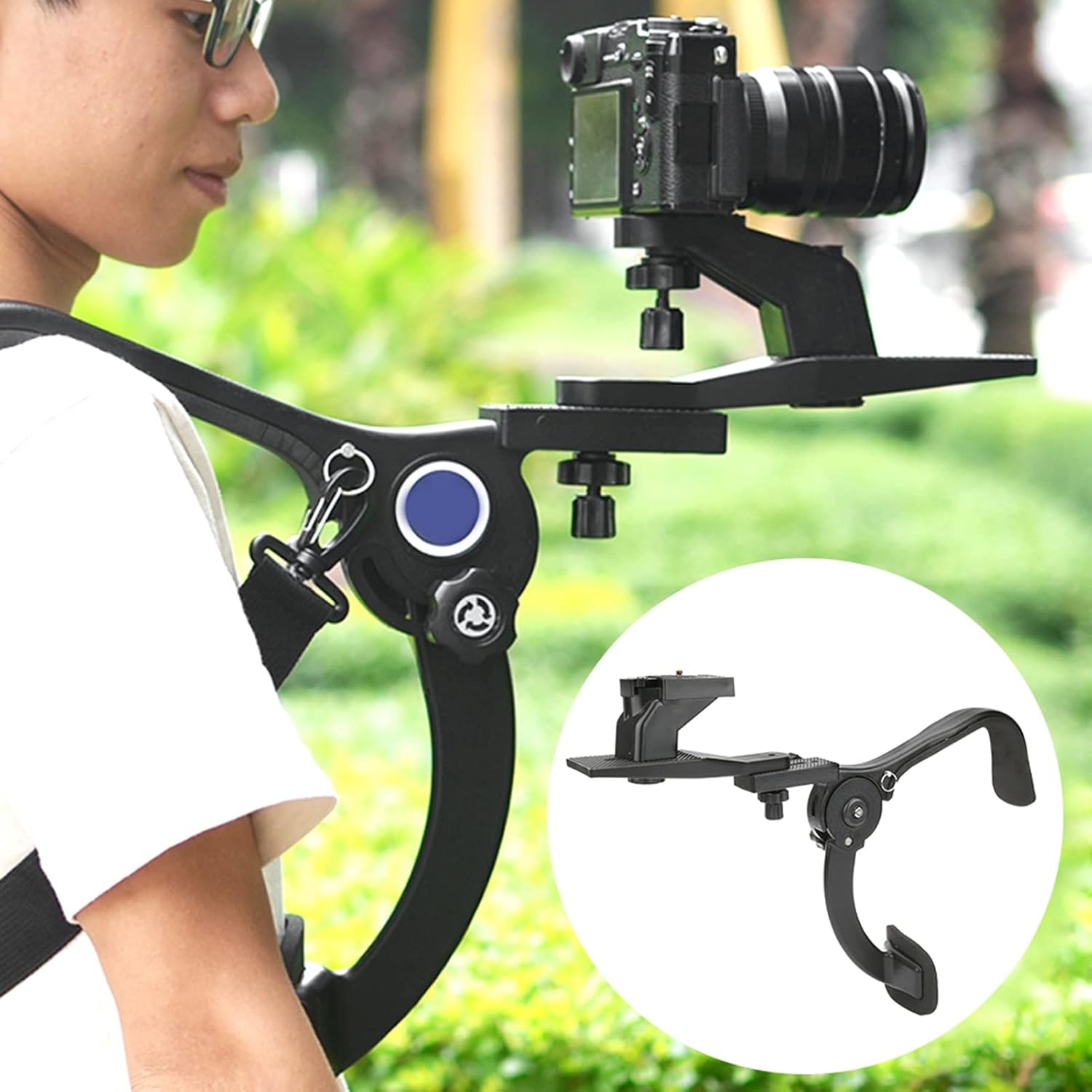 Camera Shoulder Rig per DSLR e Videocamera - immagine 3