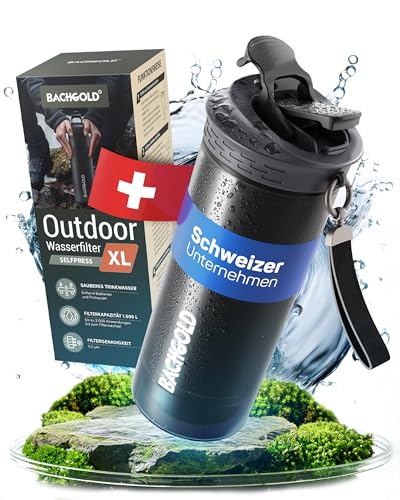 Bachgold® Borraccia Filtrante Acqua Non Potabile XL 800ml
