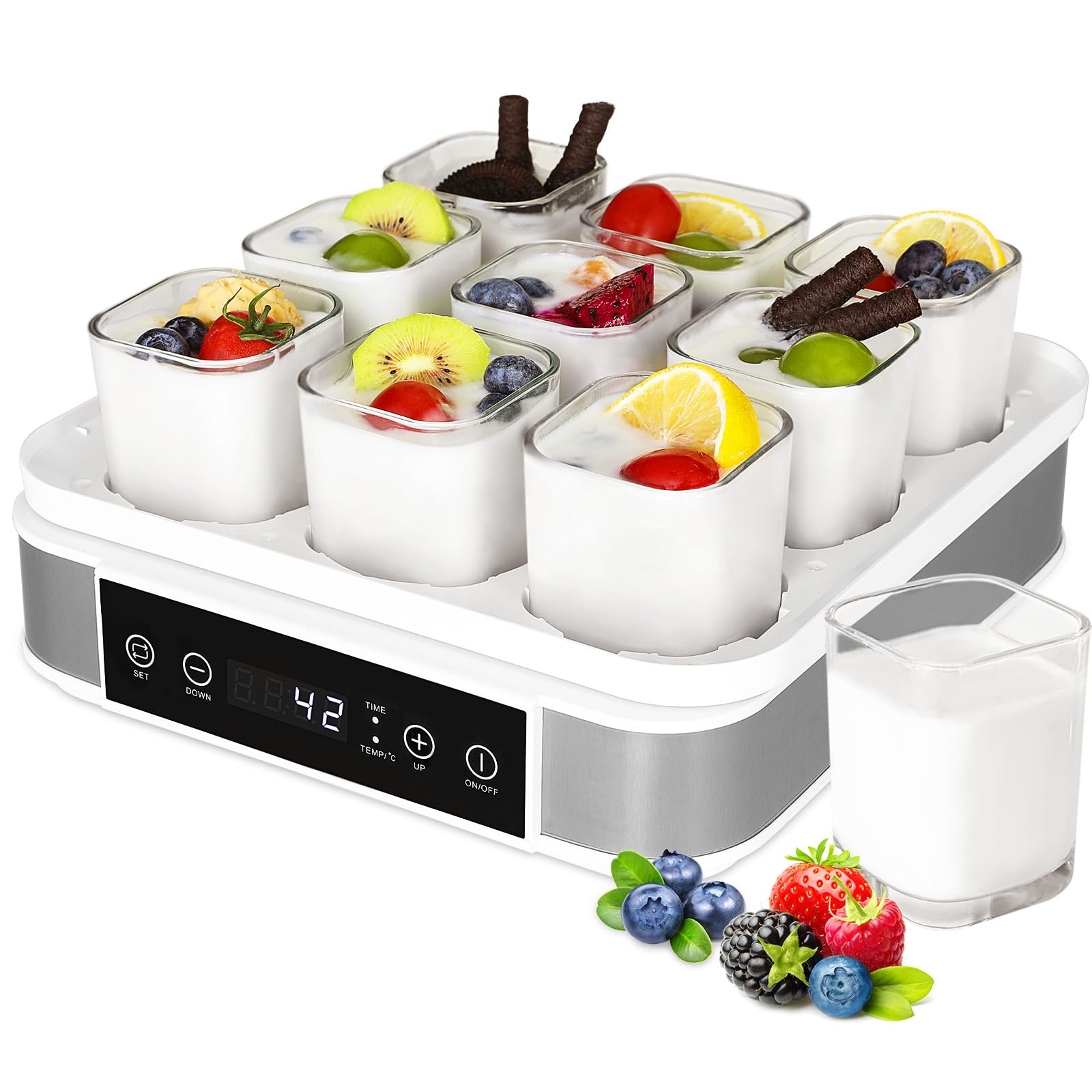 Yogurtiera Elettrica Premium 40W con 9 Vasetti