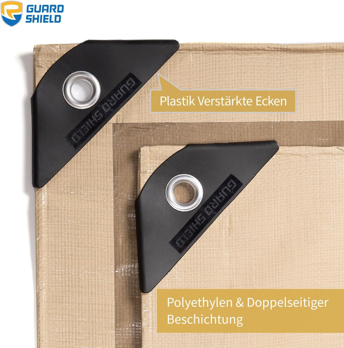 Guard Shield Telone di Copertura 4x6m, Beige/Cachi - immagine 2