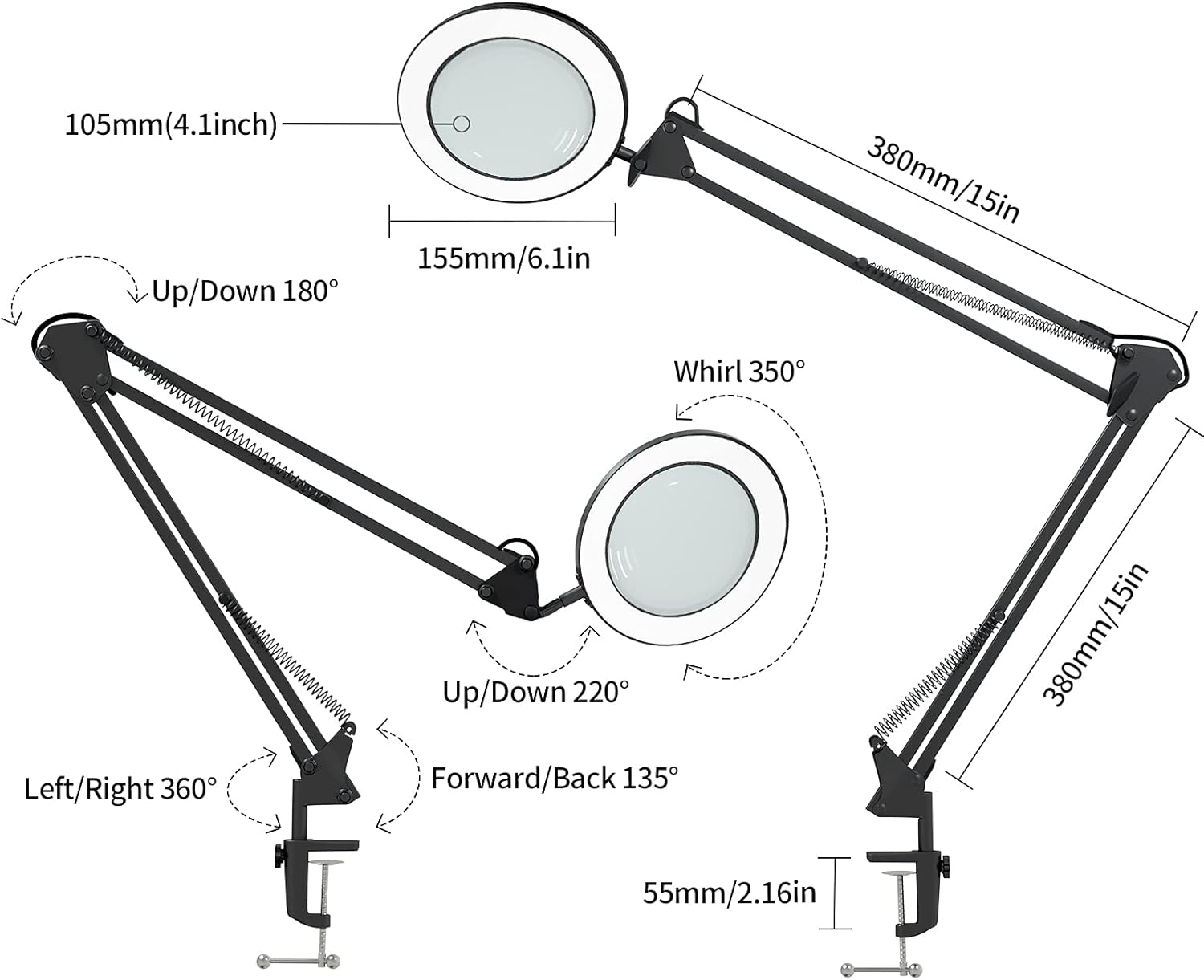 Beyamz Lampada d'Ingrandimento 5 Diottrie 105mm - immagine 5
