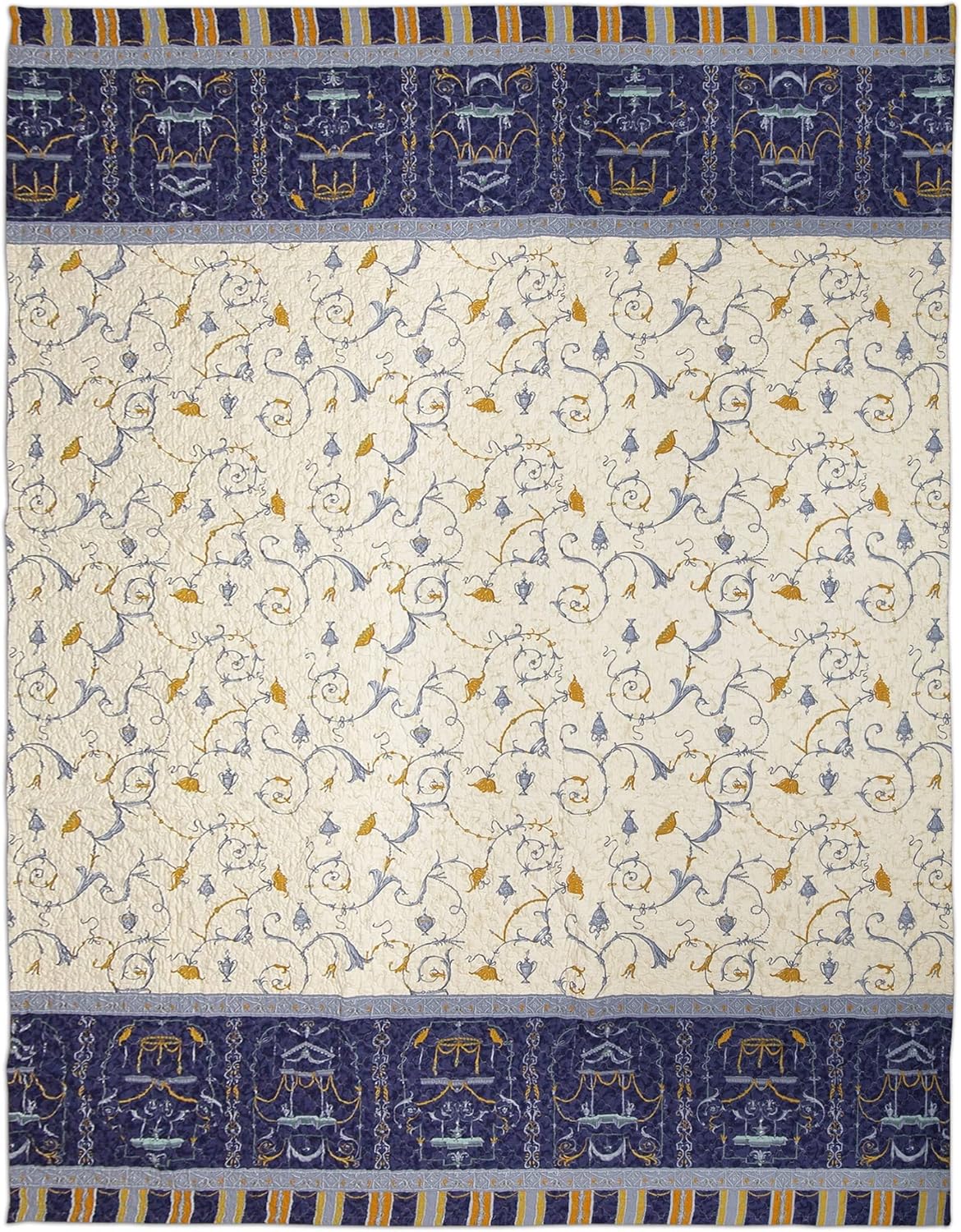 Bassetti OPLONTIS Copriletto Trapuntato, Cotone, Blu, 180x255