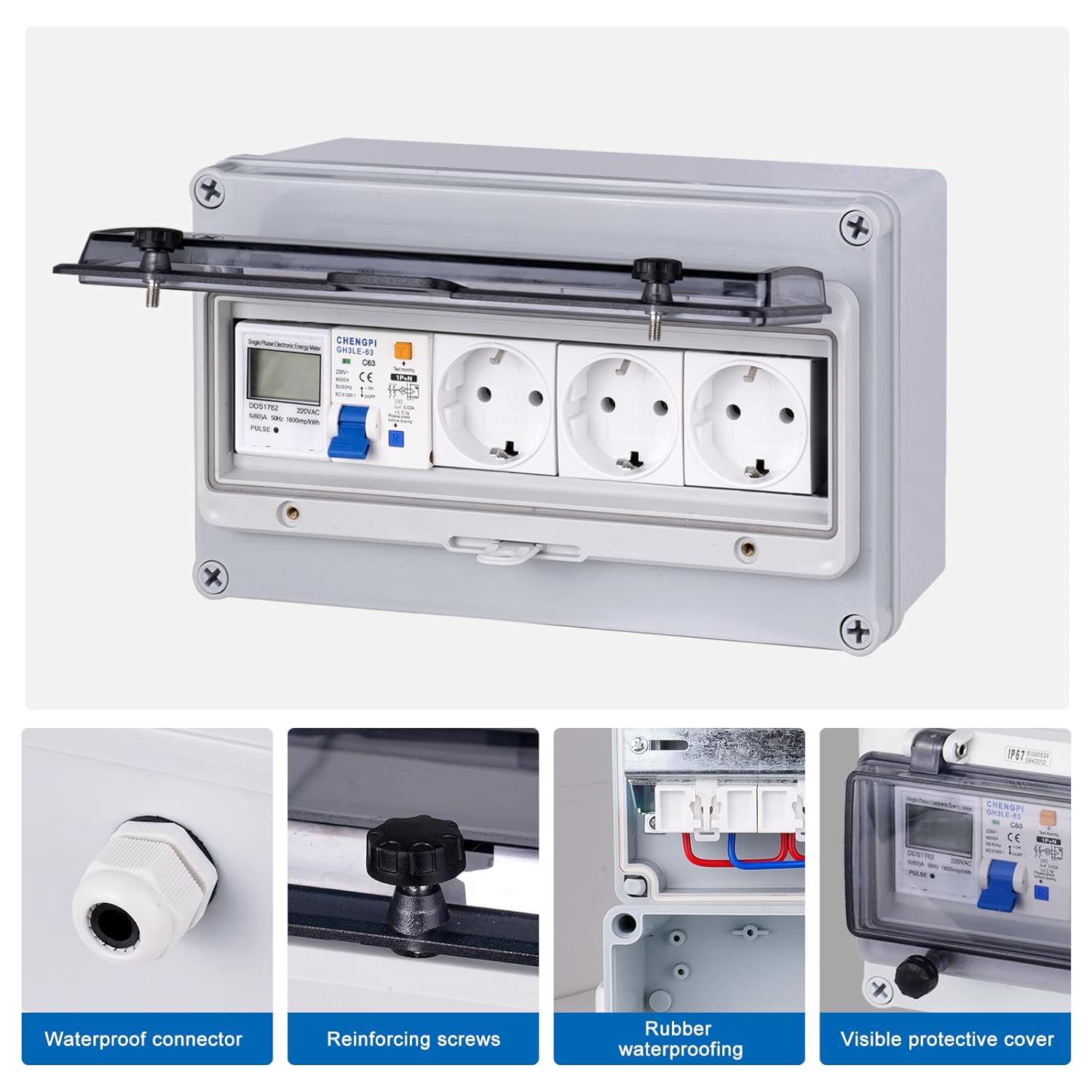 Quadro Elettrico Impermeabile per Esterni 12 Moduli - immagine 2