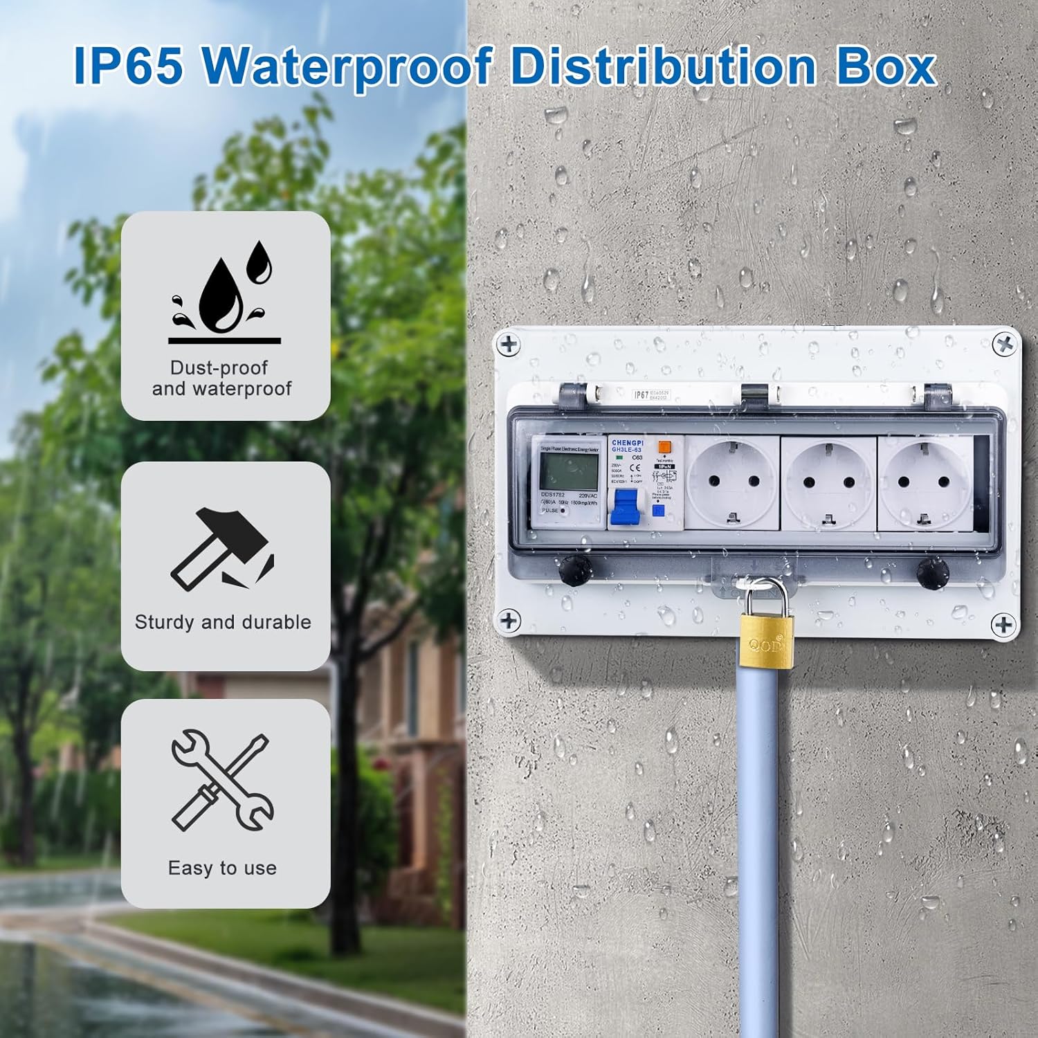 Quadro Elettrico Impermeabile per Esterni 12 Moduli - immagine 4