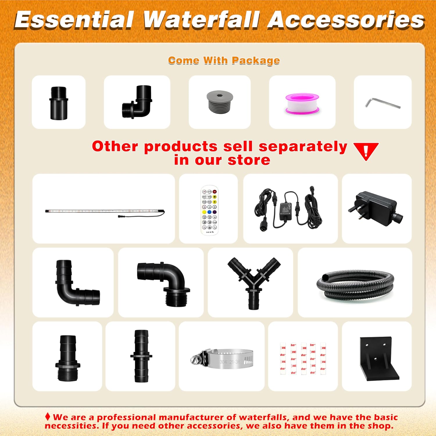 Longrunnew Kit Cascata Laghetto Acrilico 30cm - immagine 4