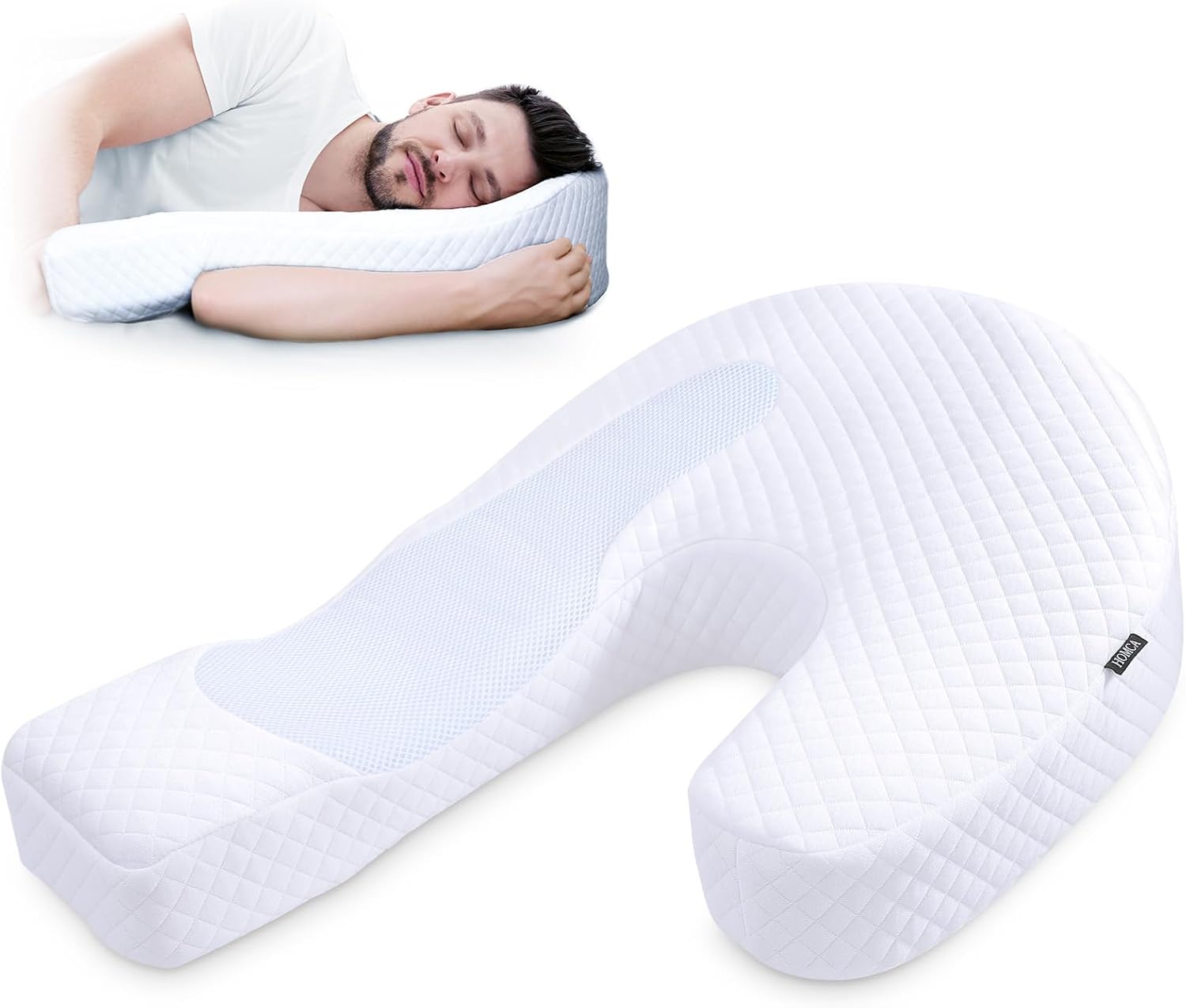 Homca Cuscino per Dormire Laterale in Memory Foam - immagine 1