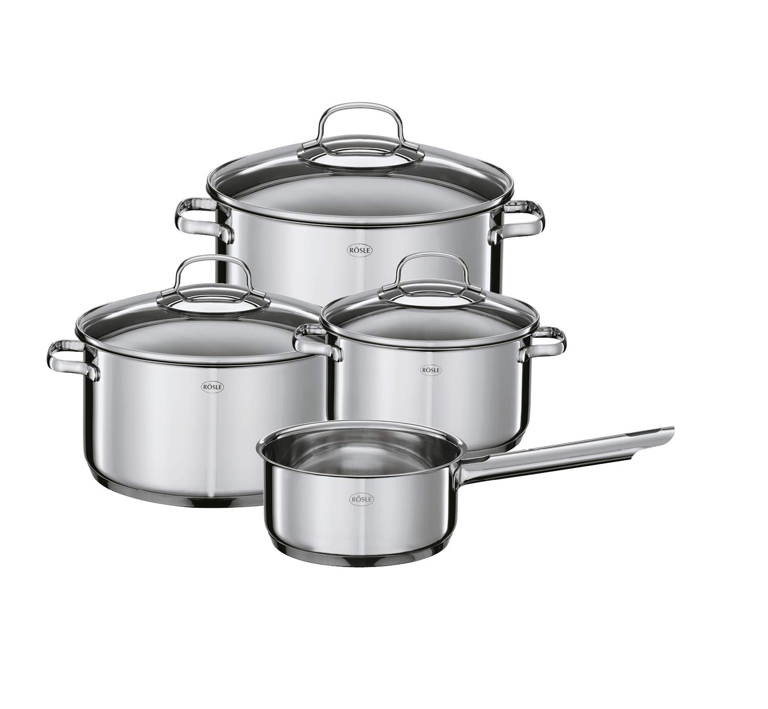 Rösle Topfset Elegance - Set 4 Pentole Acciaio Inox