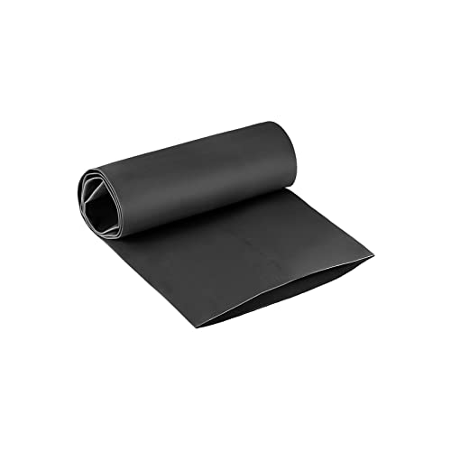 QUARKZMAN Guaina Termica 150mm Dia 240mm W 1m L 2:1 Guaina Termorestringente Antiscivolo Calore Retraibile Tubi Elettrico Isolamento per Elettrificato Attrezzature, Nero