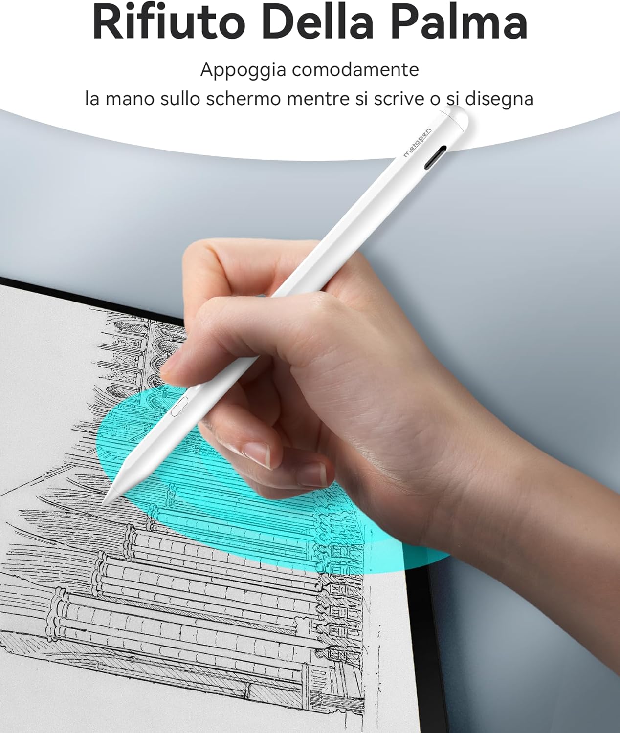 Metapen Penna A11 per Apple iPad 2018-2025 - immagine 6