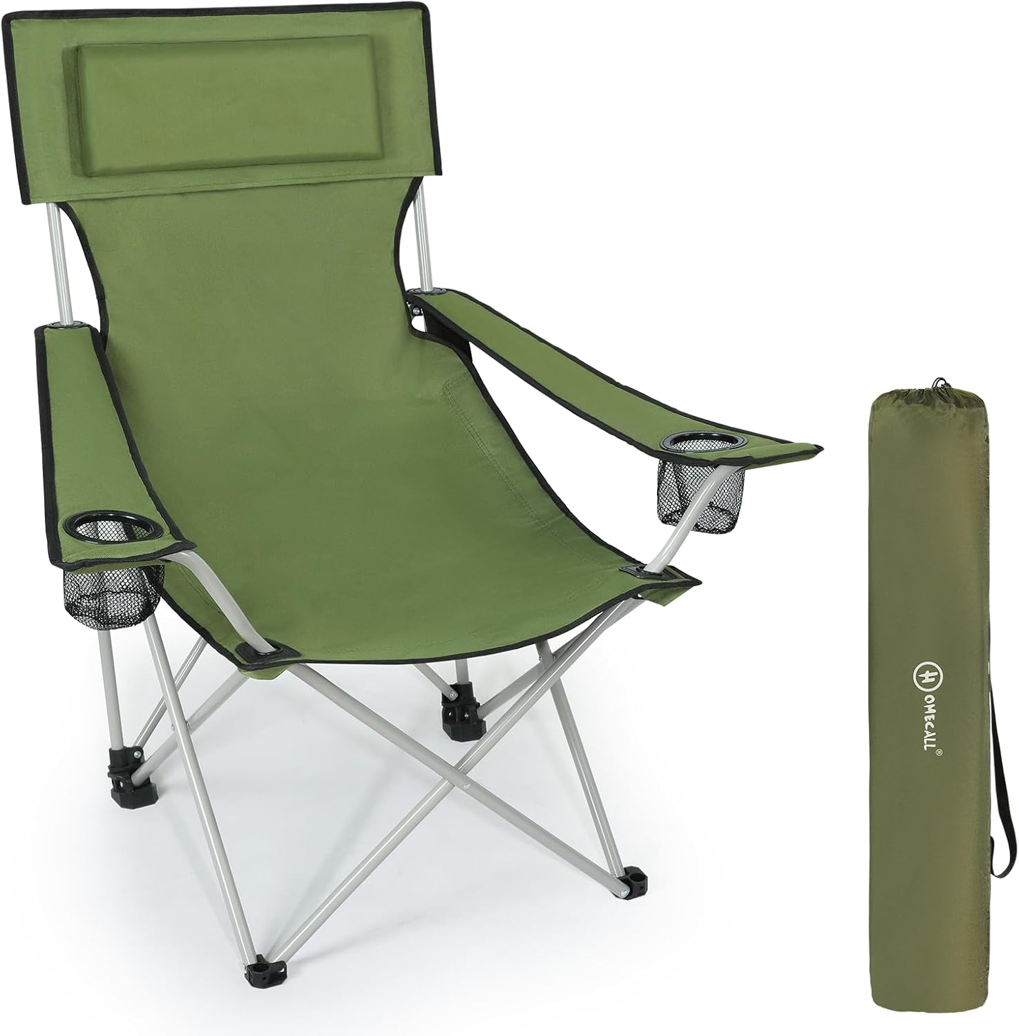 HOMECALL Sedia da Campeggio, Grigio Polvere