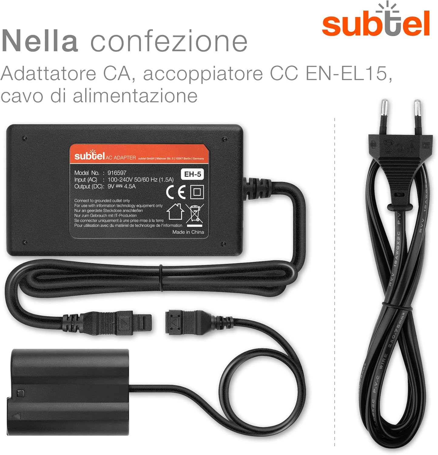 Subtel Alimentatore EH-5 + EP-5B con DC Coupler - immagine 5