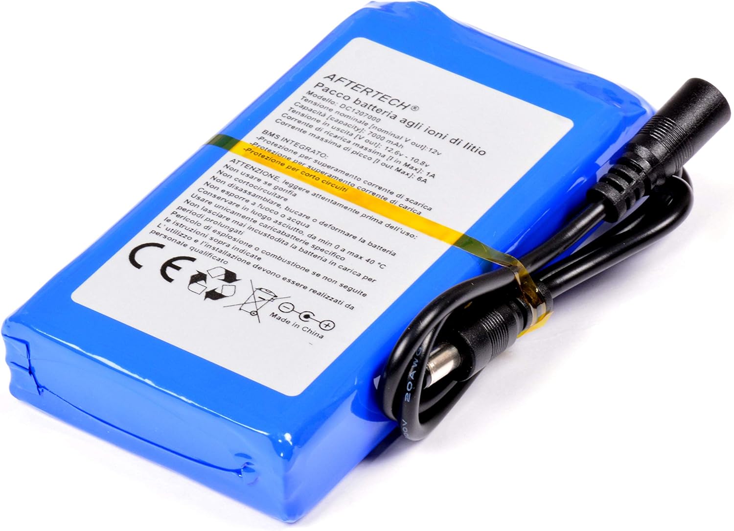 Aftertech Pacco Batteria Ricaricabile Litio 12V 7000mAh - immagine 2