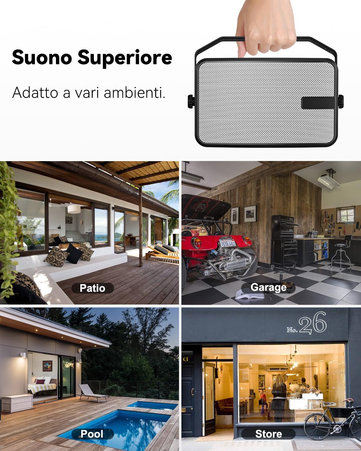 Plyee Audio Altoparlanti Bluetooth 400W Impermeabili - immagine 5
