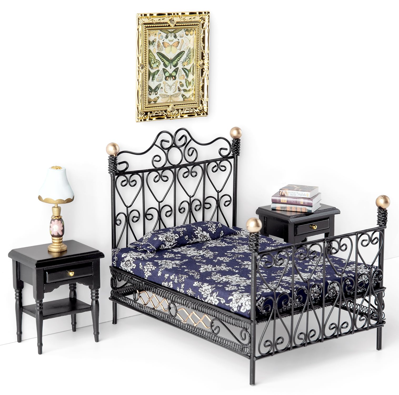 Minamzee Set Camera da Letto per Case delle Bambole 1:12