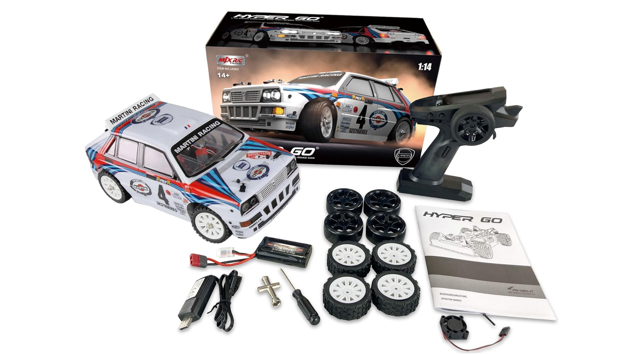 Amewi Hyper Go Lancia Delta HF Integrale Rallye 1:14 RTR