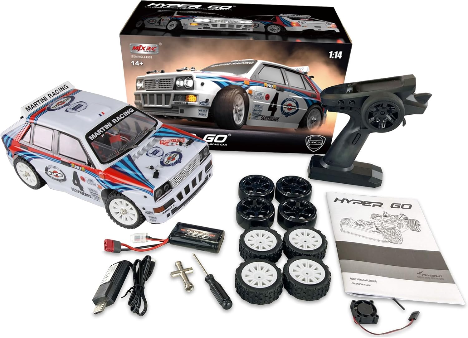 Amewi Hyper Go Lancia Delta HF Integrale Rallye 1:14 RTR - immagine 1