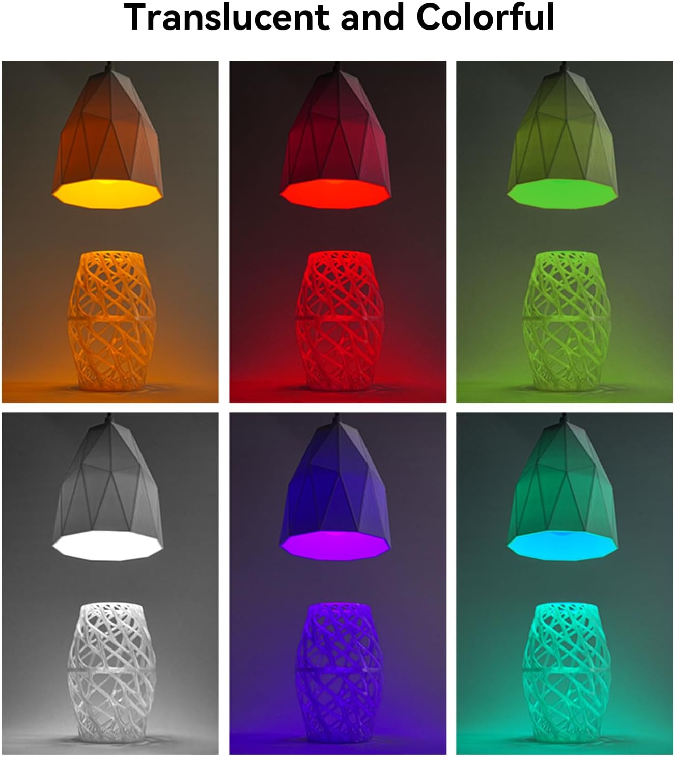 Creality Hyper PETG PLA Filamento 1.75mm Trasparente 1kg - immagine 7