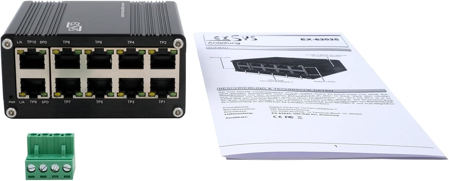 EX-62025 - Switch Ethernet a 10 porte | Exsys | Velz