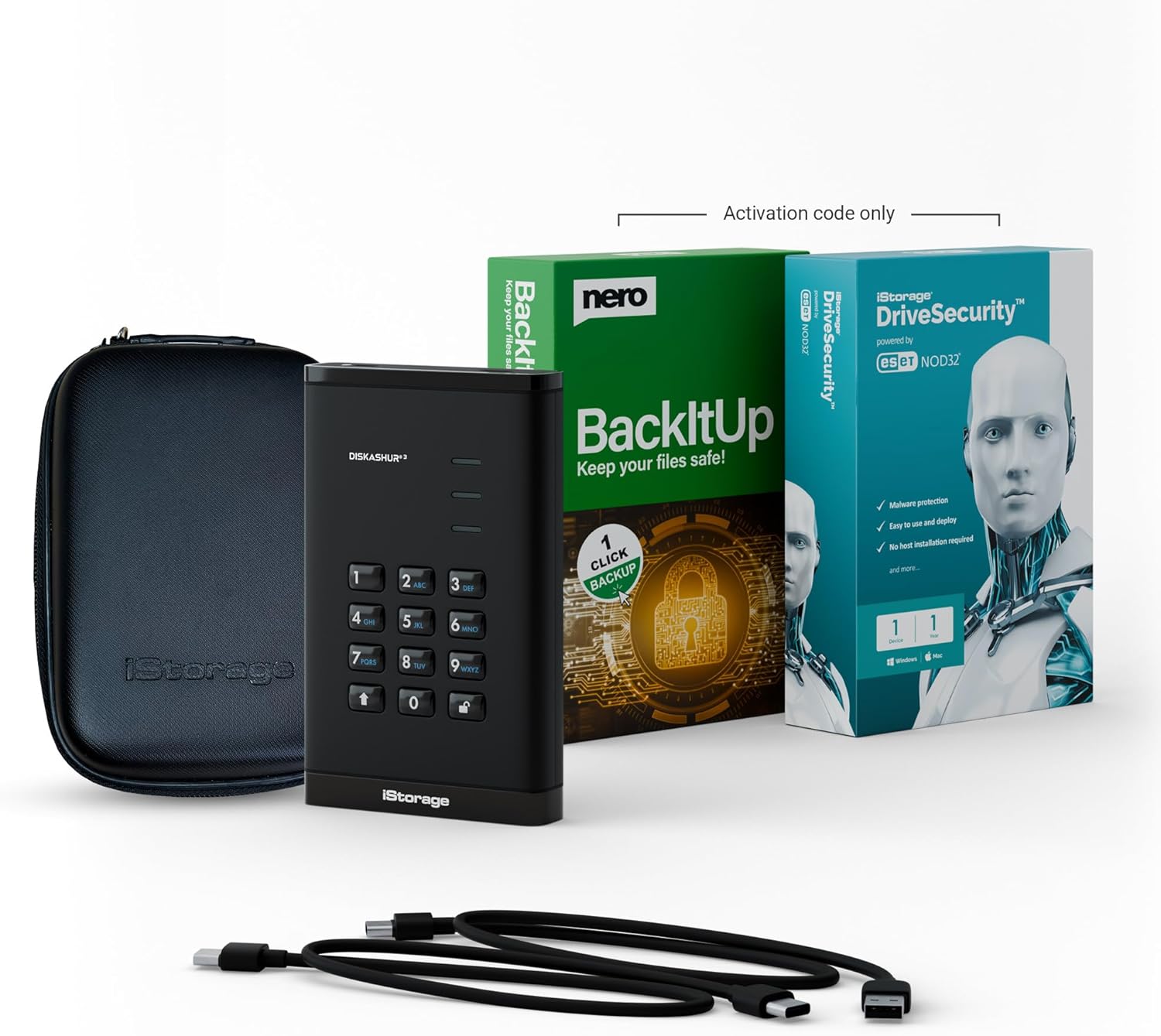 Istorage DiskAshur3 - Disco Rigido Portatile 2 TB, Nero - immagine 5