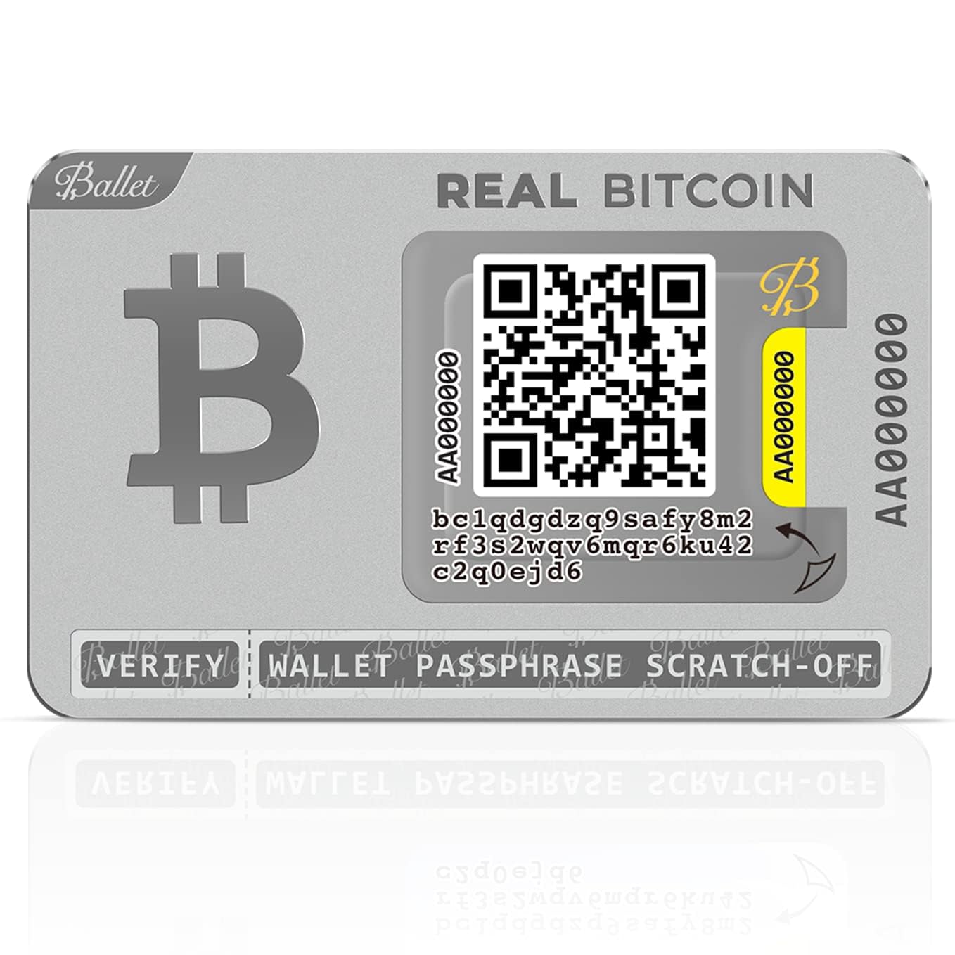 Ballet Real Bitcoin - Pacchetto 3 Carte Cold Storage
