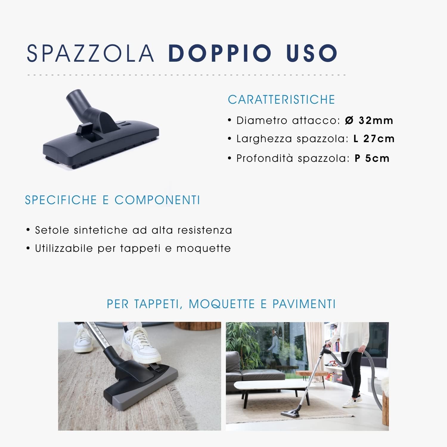 Kit 5 Spazzole per Aspirapolvere Centralizzato - immagine 5