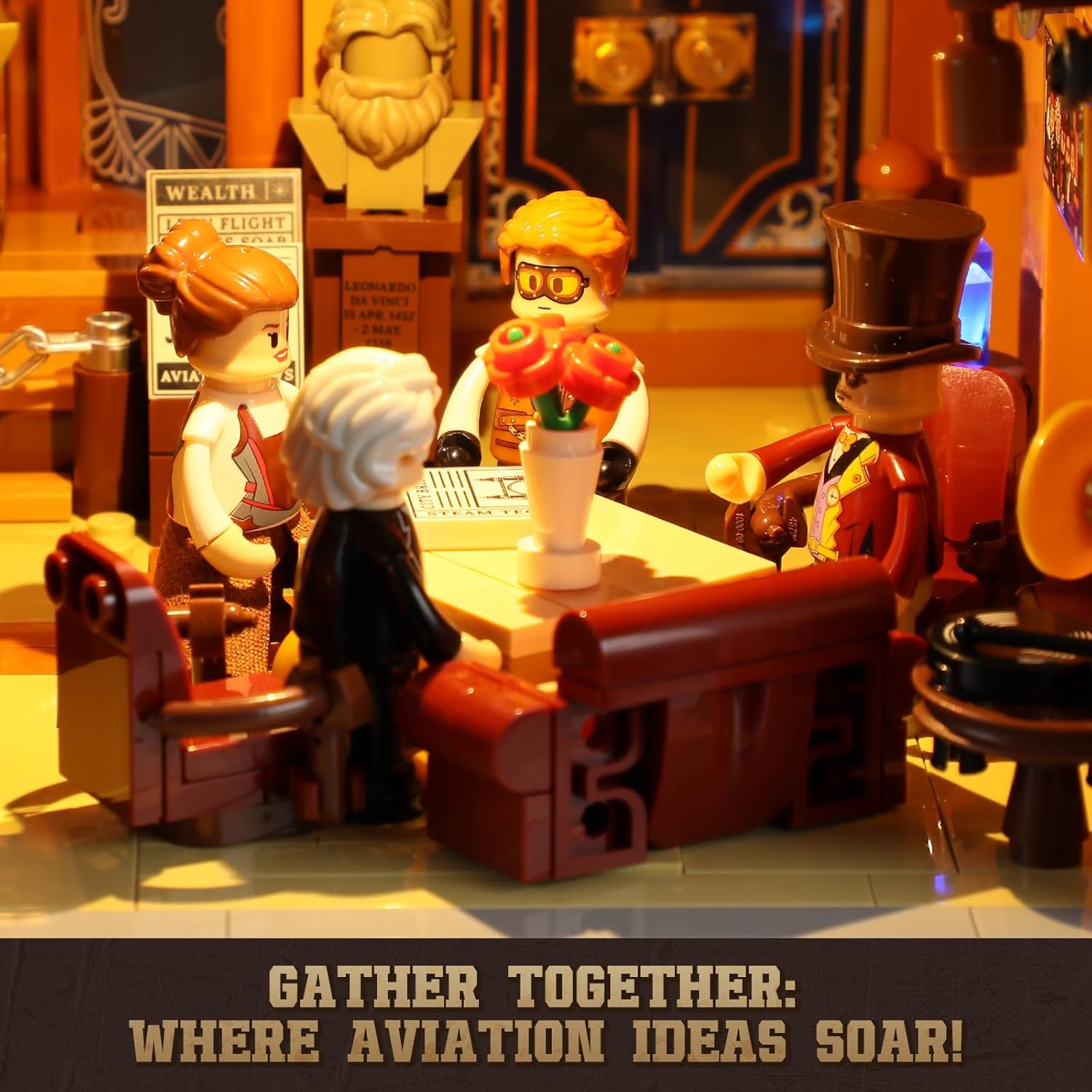 FUNWHOLE Steampunk - Set Mattoncini Illuminati 1858 pezzi - immagine 3