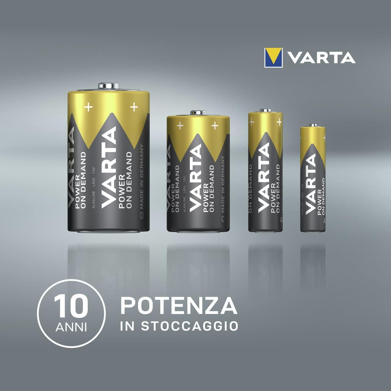 Varta Pile Alcaline AA Power on Demand, 100 pezzi - immagine 3