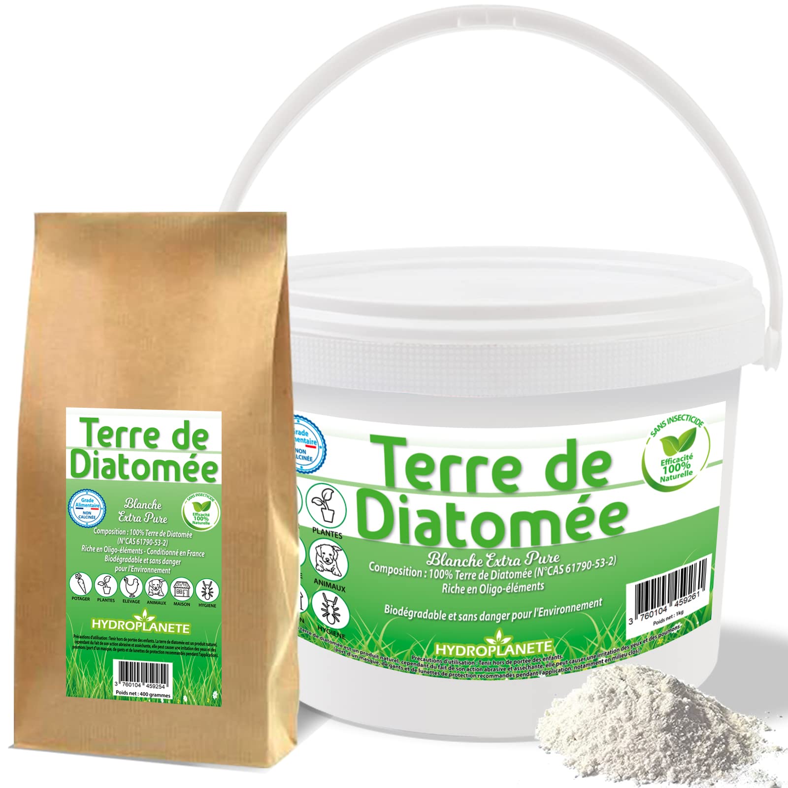 HYDROPLANETE Terra di Diatomee Grado Alimentare 5 kg