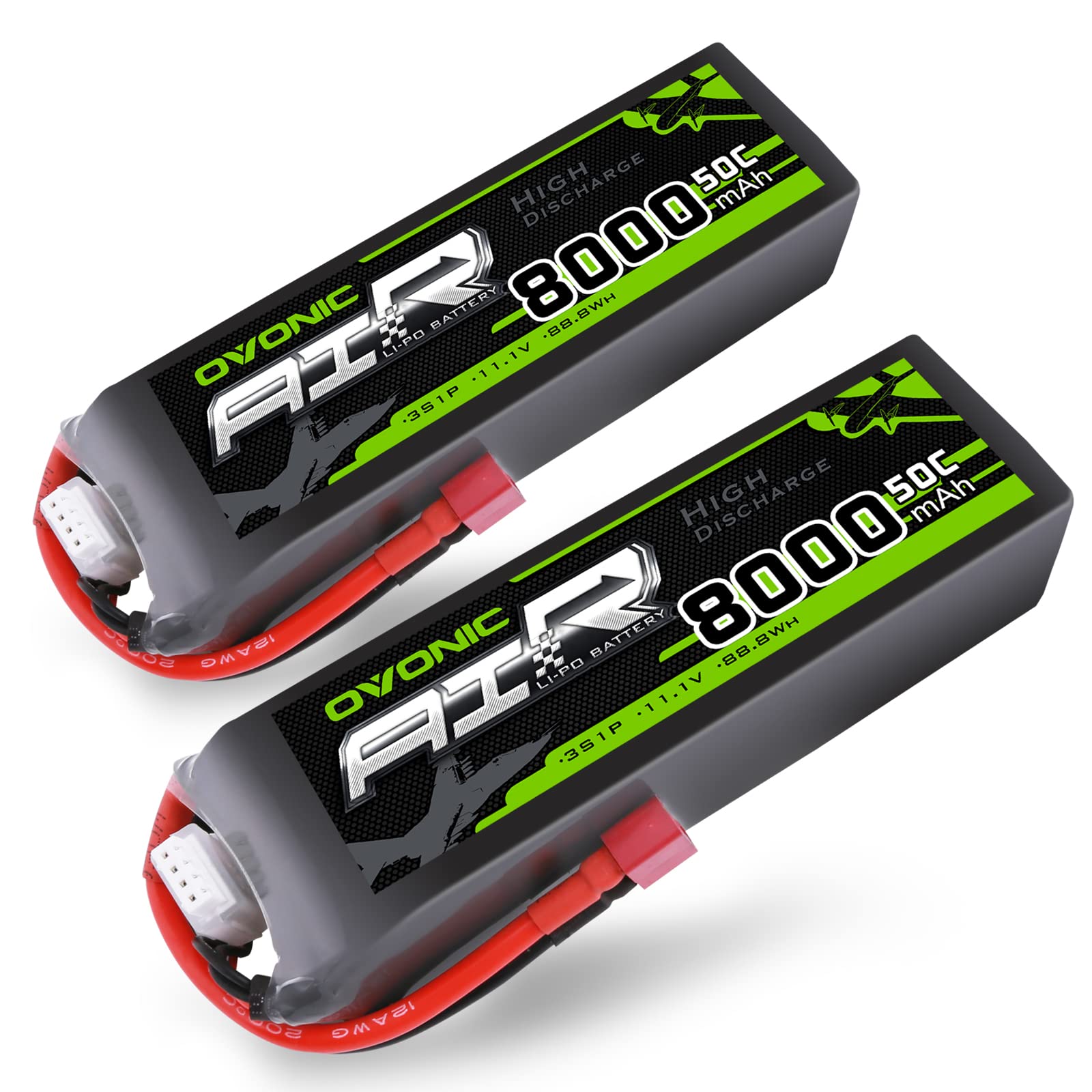 Ovonic Lipo 3S 8000mAh 50C 11.1V (2 confezioni)