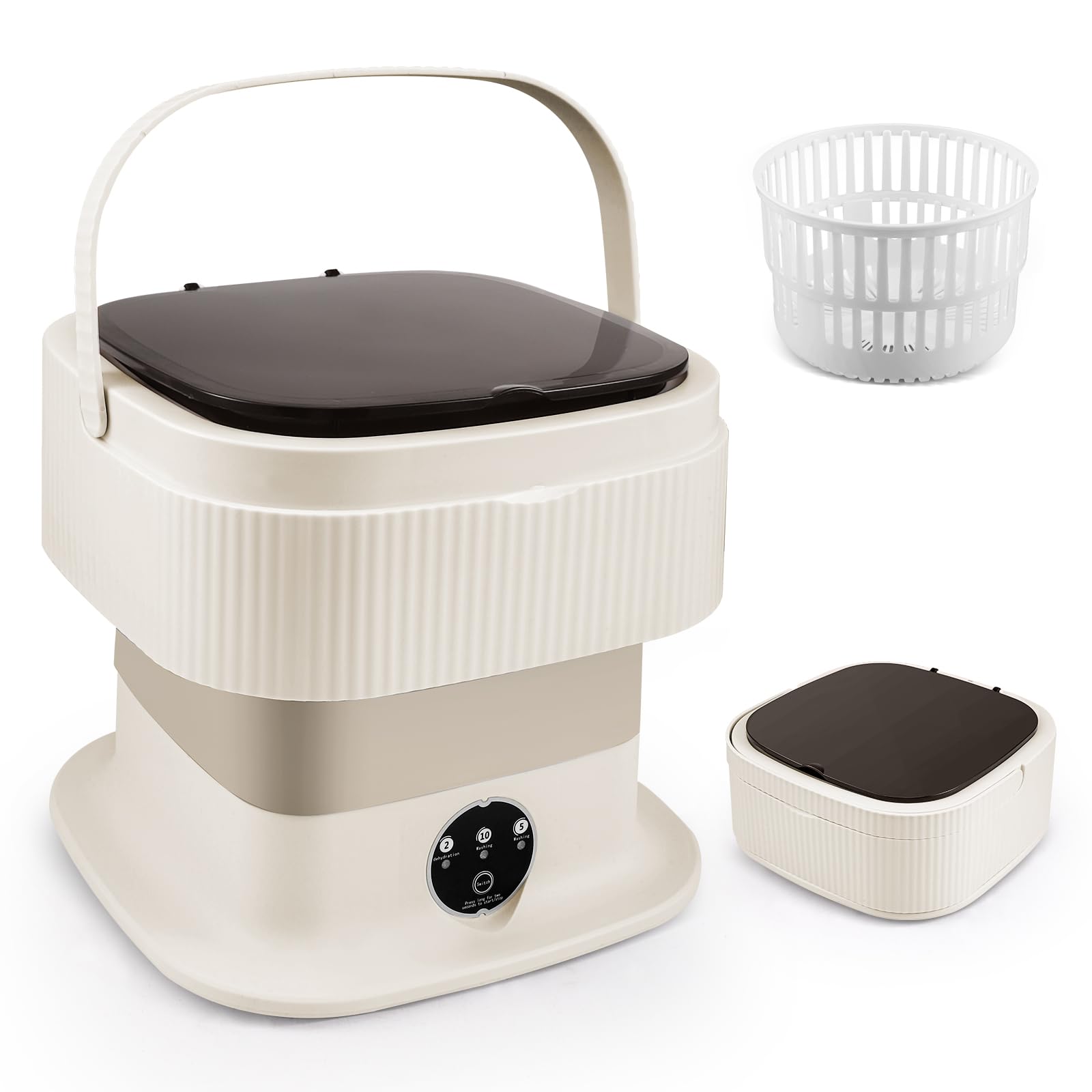 Mini Lavatrice Portatile 11 Litri con Cestello Centrifuga