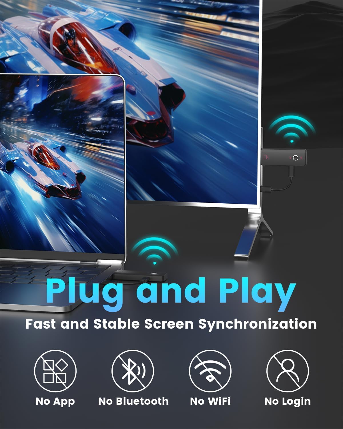 Trasmettitore e Ricevitore HDMI Wireless 50m 5G - immagine 2