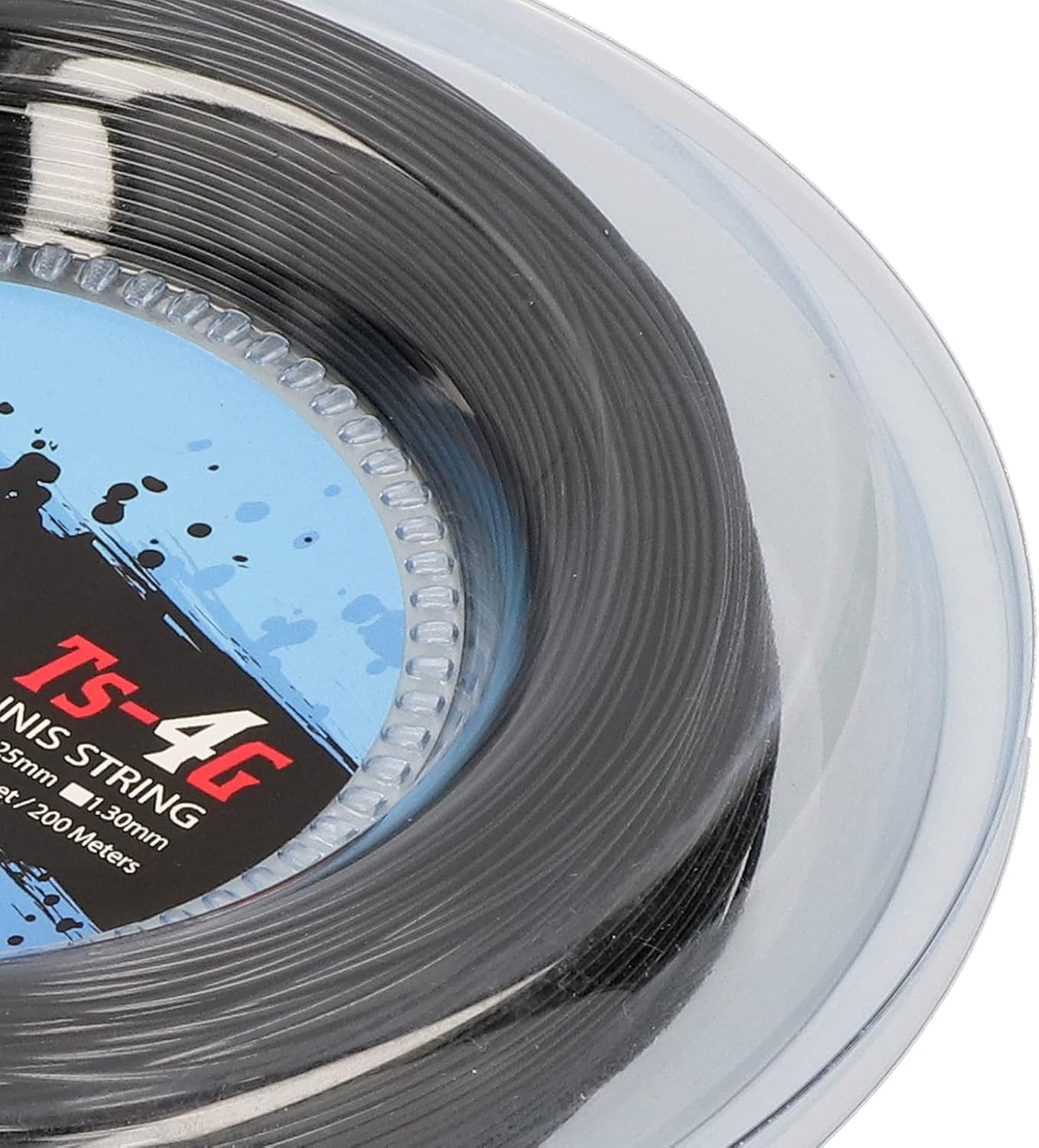 KIMISS Bobina Corde Tennis Poliestere 200M, Nero - immagine 7