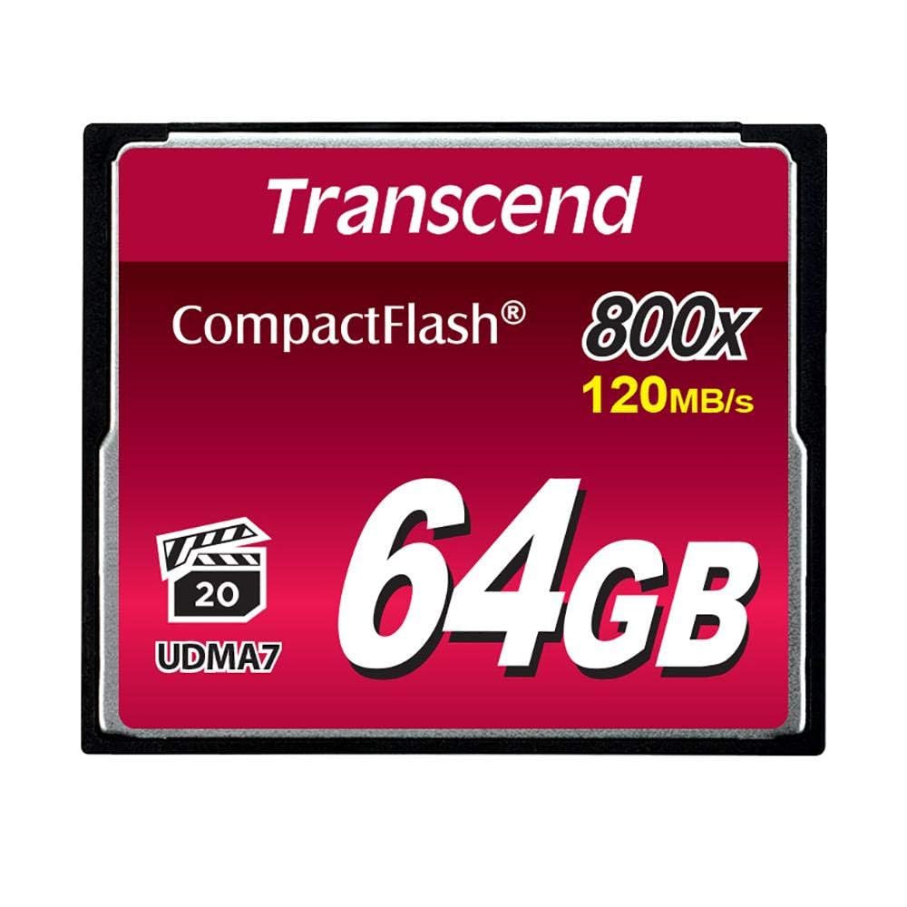 Transcend Compact Flash 800x TS64GCF800 Scheda di Memoria, 64 GB