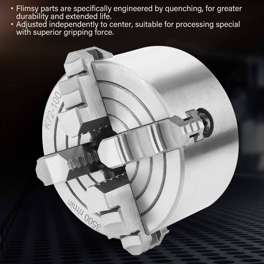 SANOU K72-100 4-Jaw Chuck Tornio 100mm - immagine 5