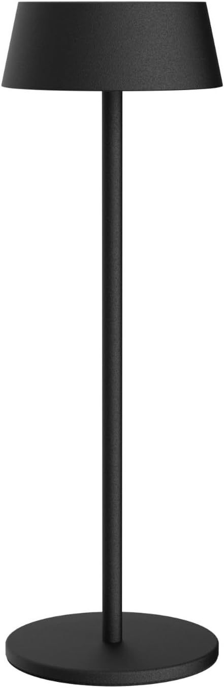 K-bright Lampada da Tavolo LED Ricaricabile IP54, Nero - immagine 1