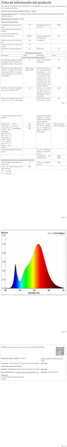 K-bright Lampada da Tavolo LED Ricaricabile IP54, Nero - immagine 3